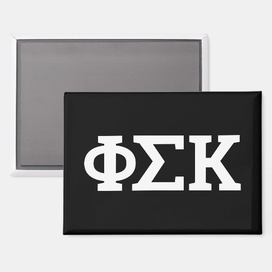Aimant Lettres Phi Sigma Kappa (Recto/Verso)