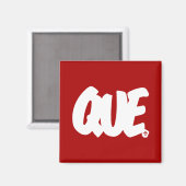 Aimant Lettres QUE (Recto/Verso)