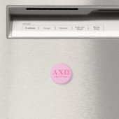 Aimant Lettres roses Alpha Chi Omega (In Situ (Lave-vaisselle))