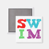 Aimant Lettres SWIM (Recto/Verso)