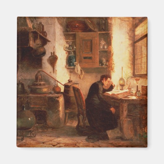 Aimant L'étudiant en chimie et en pharmacie (Devant)