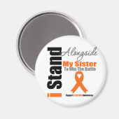 Aimant Leucémie Je Suis Aux Côtés De Ma Soeur (Recto/Verso)