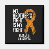 Aimant Leucémie Le combat de mon frère est ma lutte contr (Devant)