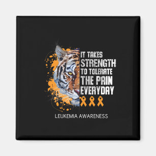 Aimant Leucémie Ruban Orange Il Faut De La Force À Tolera