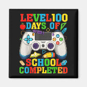 Aimant Level 100 Days Of School Unlocked Boys 100th Day O (Devant)
