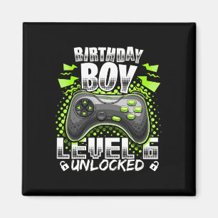 Aimant Level 6 Vidéo Game 6th Birthday Gamer Gif