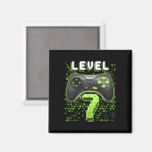 Aimant Level 7 Video Game Controller 7th Birthday Gamer G (Recto/Verso)