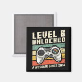 Aimant Level 8 Awesome 2014 Video Game 8th Birth (Recto/Verso)