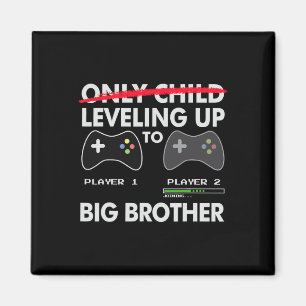 Aimant Leveling To Big Brother Shirt - Jeu Vidéo Jouer