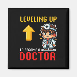 Aimant Levelup Doctor Ck To School Funny Gamer Boys 1