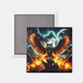 Aimant Lever de lune de chouette (Recto/Verso)