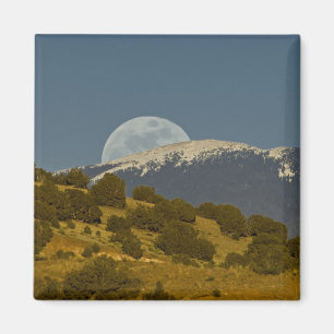Aimant Lever de lune sur les montagnes Sangre de Cristo,