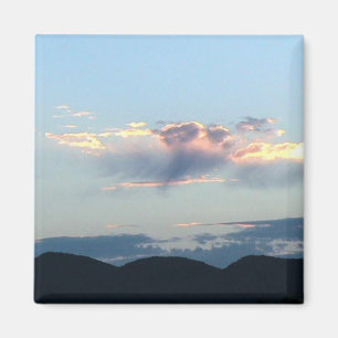 Aimant Lever de soleil au-dessus de montagne de repli
