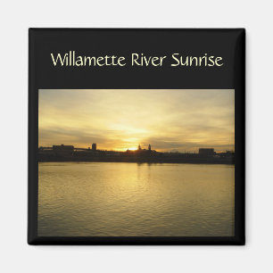Aimant Lever de soleil de rivière de Willametter