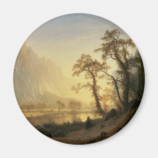 Aimant Lever de soleil, vallée de Yosemite par Albert Bie (Devant)
