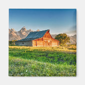 Aimant Lever du soleil à Moulton Barn (Devant)