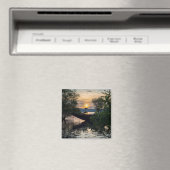 Aimant Lever du soleil du bateau de pêche (In Situ (Lave-vaisselle))