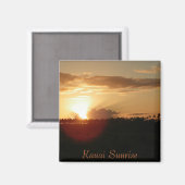 Aimant Lever du soleil hawaïen de Kauai (Recto/Verso)