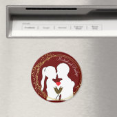 Aimant Levez un toast à l'élégance du couple heureux (In Situ (Lave-vaisselle))