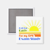Aimant Levez-vous étude d'examen CPA (Recto/Verso)