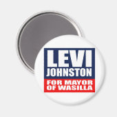 AIMANT LEVI JOHNSTON POUR MAIRE DE WASILLA (Recto/Verso)