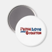 Aimant L'évolution de l'amour pour la paix (Recto/Verso)