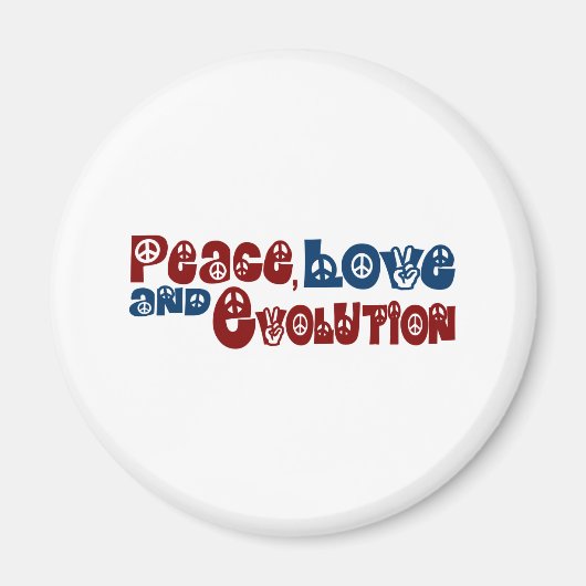Aimant L'évolution de l'amour pour la paix (Devant)
