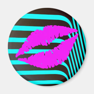 Aimant Lèvres baiser beauté mode glamour girly tendance