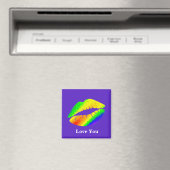 Aimant Lèvres de couleur arc-en-ciel (In Situ (Lave-vaisselle))