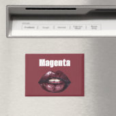 Aimant Lèvres Rouge Magenta Bourgogne (In Situ (Lave-vaisselle))