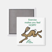 Aimant L'exercice vous fait sentir HOPPY (Recto/Verso)