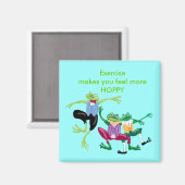 Aimant L'exercice vous fait vous sentir plus HOPPY (Recto/Verso)