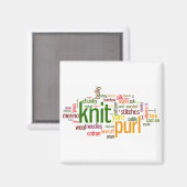 Aimant Lexique de Tricot de Knit Purl pour les Knitters (Recto/Verso)