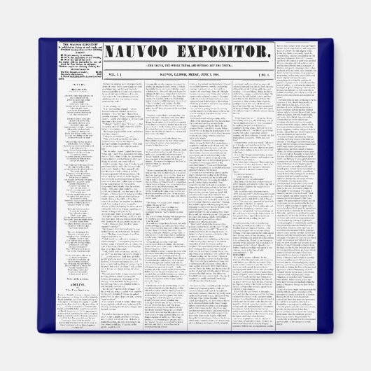 Aimant L'exposant de Nauvoo (Devant)