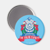 Aimant L'Express polaire | Elfes debout En Train (Recto/Verso)