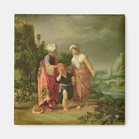 Aimant L'expulsion de Hagar, 1612 (Devant)