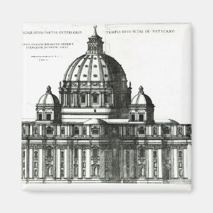 Aimant L'extérieur de la basilique de St Peter à Rome
