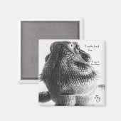 Aimant Lézard noir et blanc (Recto/Verso)