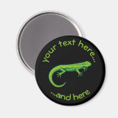 Aimant Lézard vert (Recto/Verso)