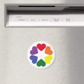 Aimant LGBT pride hearts (In Situ (Lave-vaisselle))
