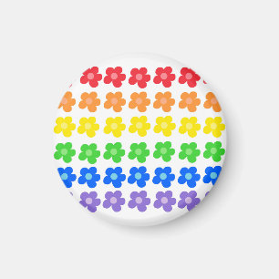 Aimant LGBT Rainbow Flowers Gay pride Liberté et égalité