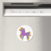 Aimant LGBT Rainbow Unicorn (In Situ (Lave-vaisselle))