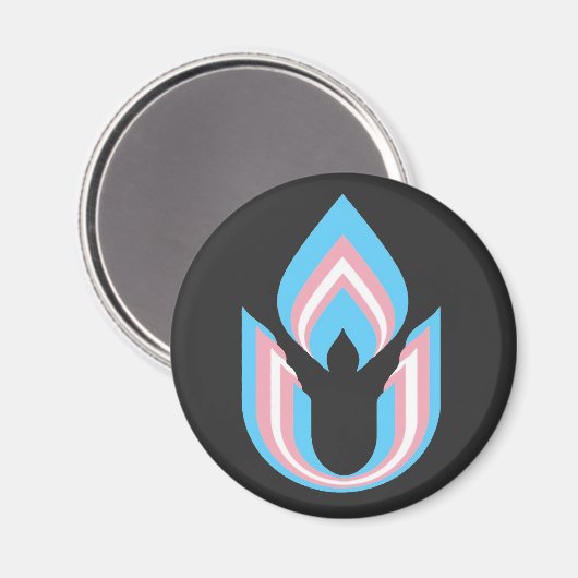 Aimant LGBTQ transgenre Unitaire Universalisme chalut (Recto/Verso)