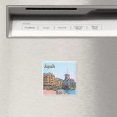 Aimant LGR038 RAPALLO, Château, Ligurie, Italie, Frigo (In Situ (Lave-vaisselle))