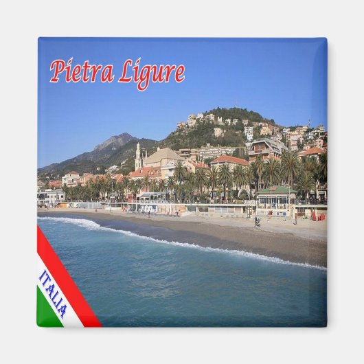 Aimant LGR083 PIETRA LIGURE, Ligurie, Italie, Frigo (Devant)
