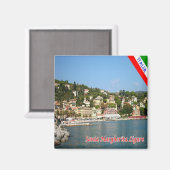 Aimant LGR110 PÈRE NOËL MARGHERITA LIGURE, Frigo (Recto/Verso)