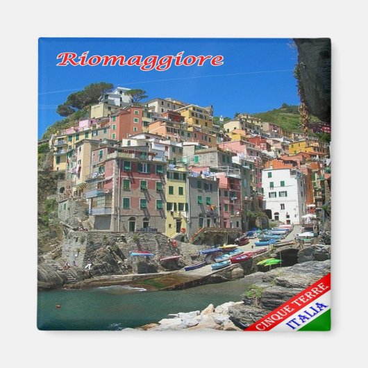 Aimant LGR134 RIOMAGGIORE, Cinque Terre, Italie, Frigo (Devant)