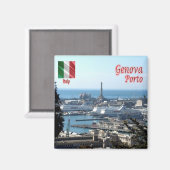 Aimant LGR150 GENOA PORT, Ligurie, Italie, Frigo (Recto/Verso)