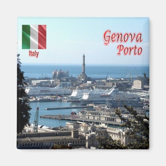 Aimant LGR150 GENOA PORT, Ligurie, Italie, Frigo (Devant)