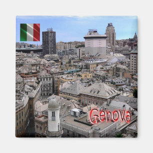 Aimant LGR151 GENOA Cityscape, Ligurie, Italie, Frigo